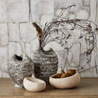 Swaddle Bowls in Travertine Set of 2 by Uttermost