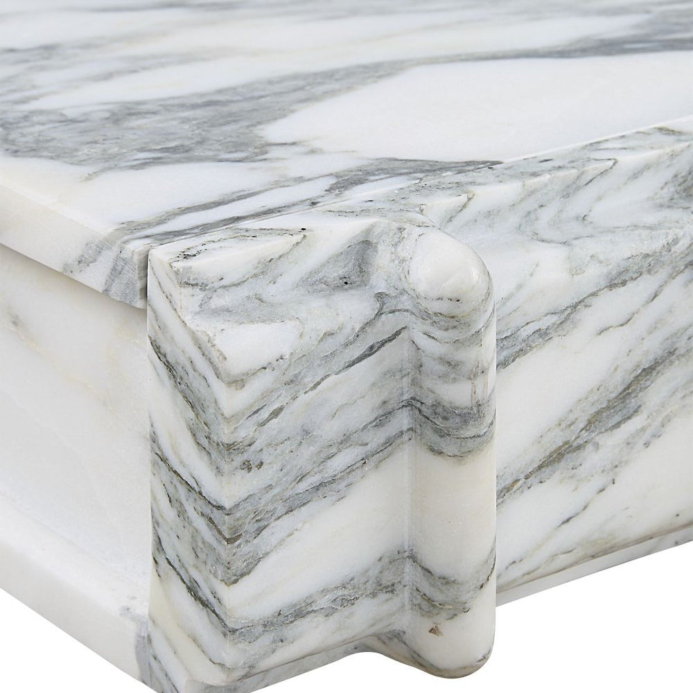 Novel Box in Arabescato Marble Small by Uttermost
