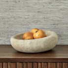Swaddle Bowl - Travertine Large by Uttermost