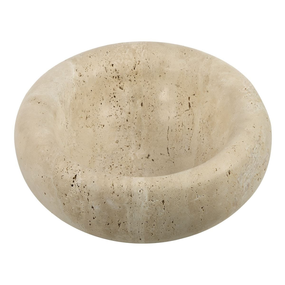 Swaddle Bowl - Travertine Large by Uttermost