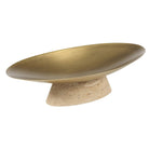 Coup de Grace Low Bowl - Travertine by Uttermost
