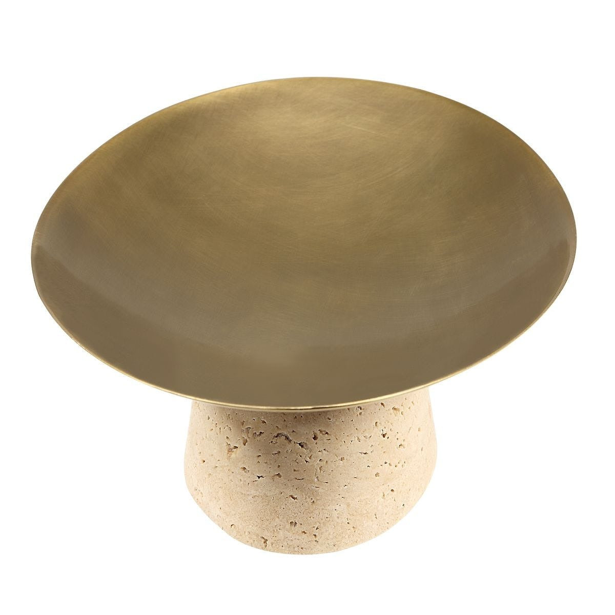 Coup de Grace Low Bowl - Travertine by Uttermost