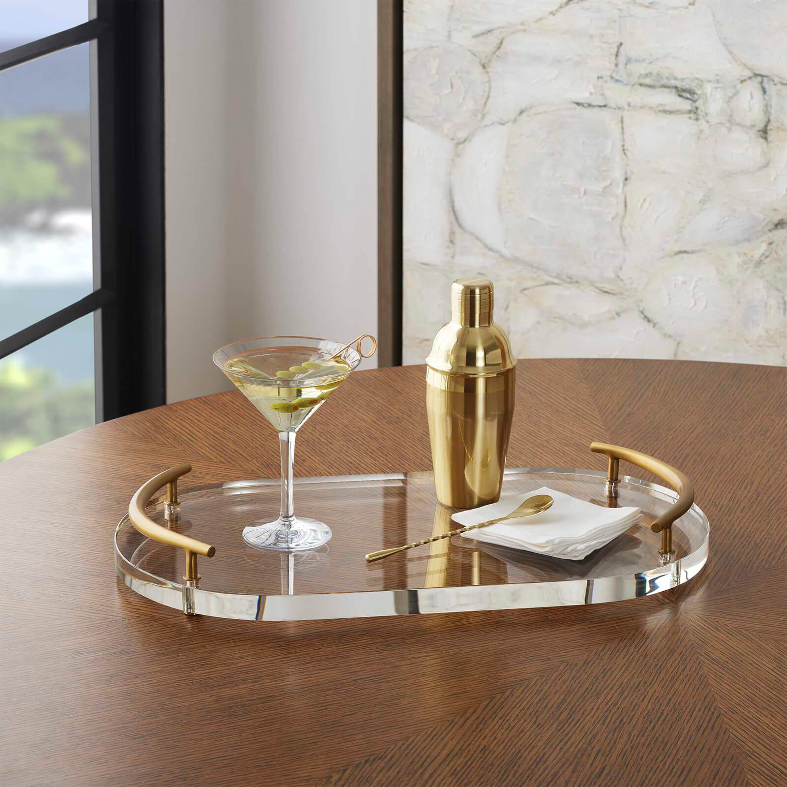 Crystal Clear Tray by Uttermost