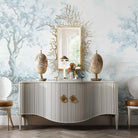 Hadden Hall Urn in Latte Swirl by Uttermost