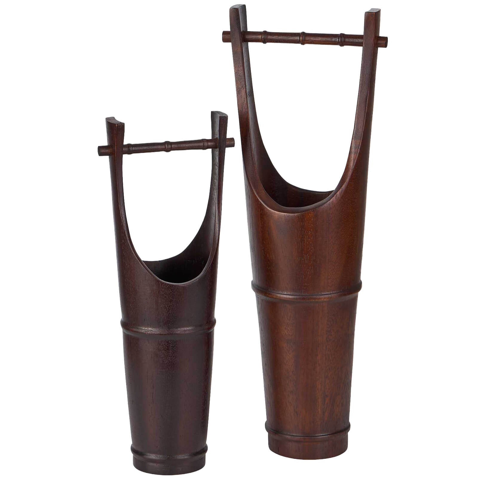 Ikebana Vessels in Dark Walnut - Set of 2 by Uttermost