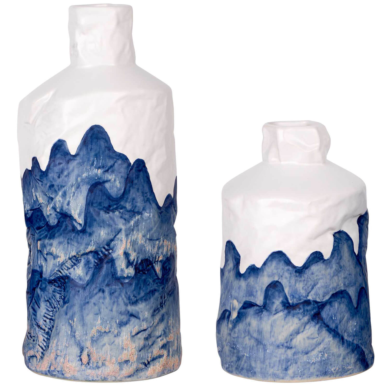Blue Mountain Bottles - Set of 2 by Uttermost