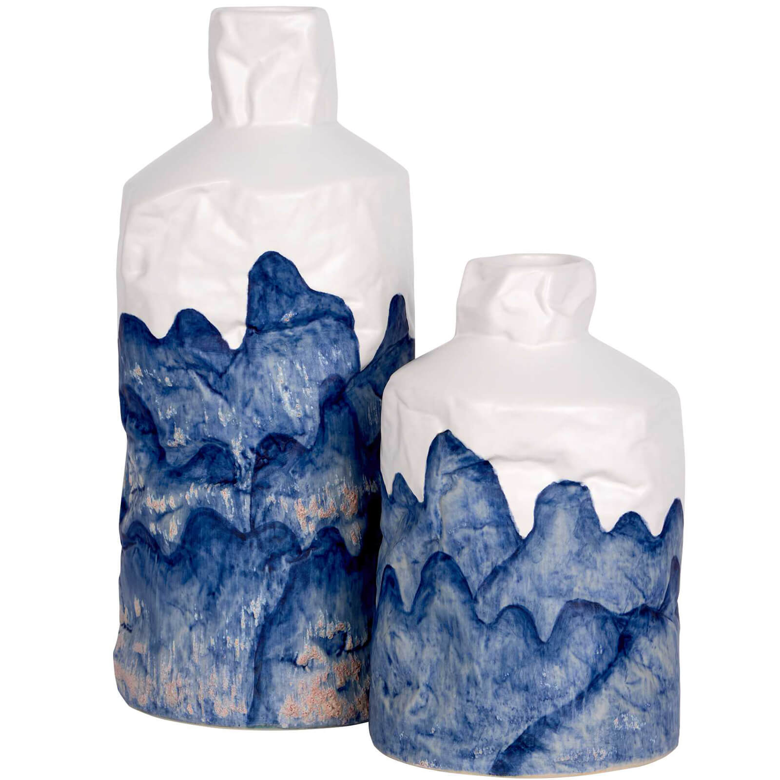 Blue Mountain Bottles - Set of 2 by Uttermost