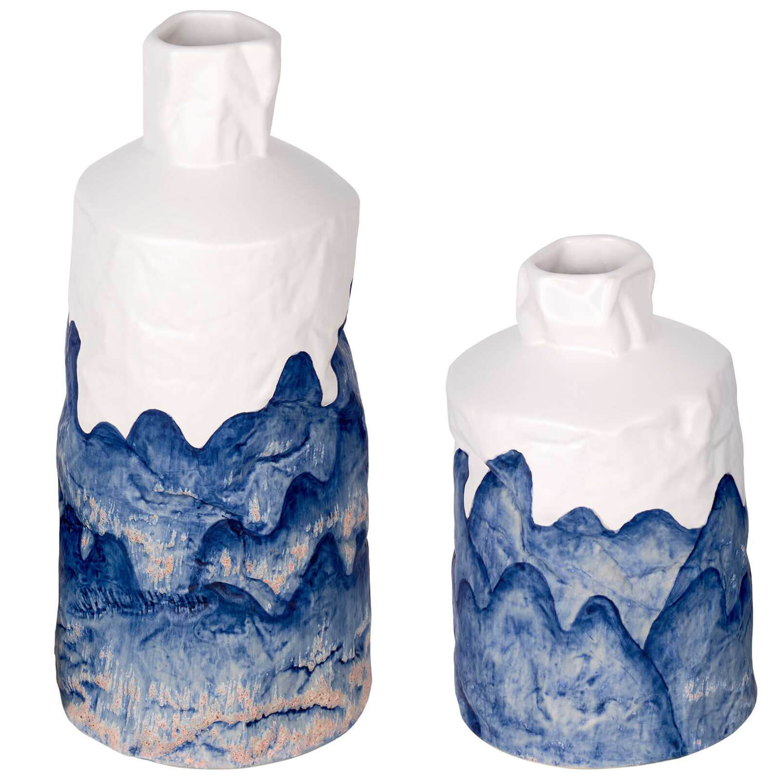 Blue Mountain Bottles - Set of 2 by Uttermost