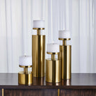 Kamdyn Candleholders - Brass, Set of 4 by Uttermost