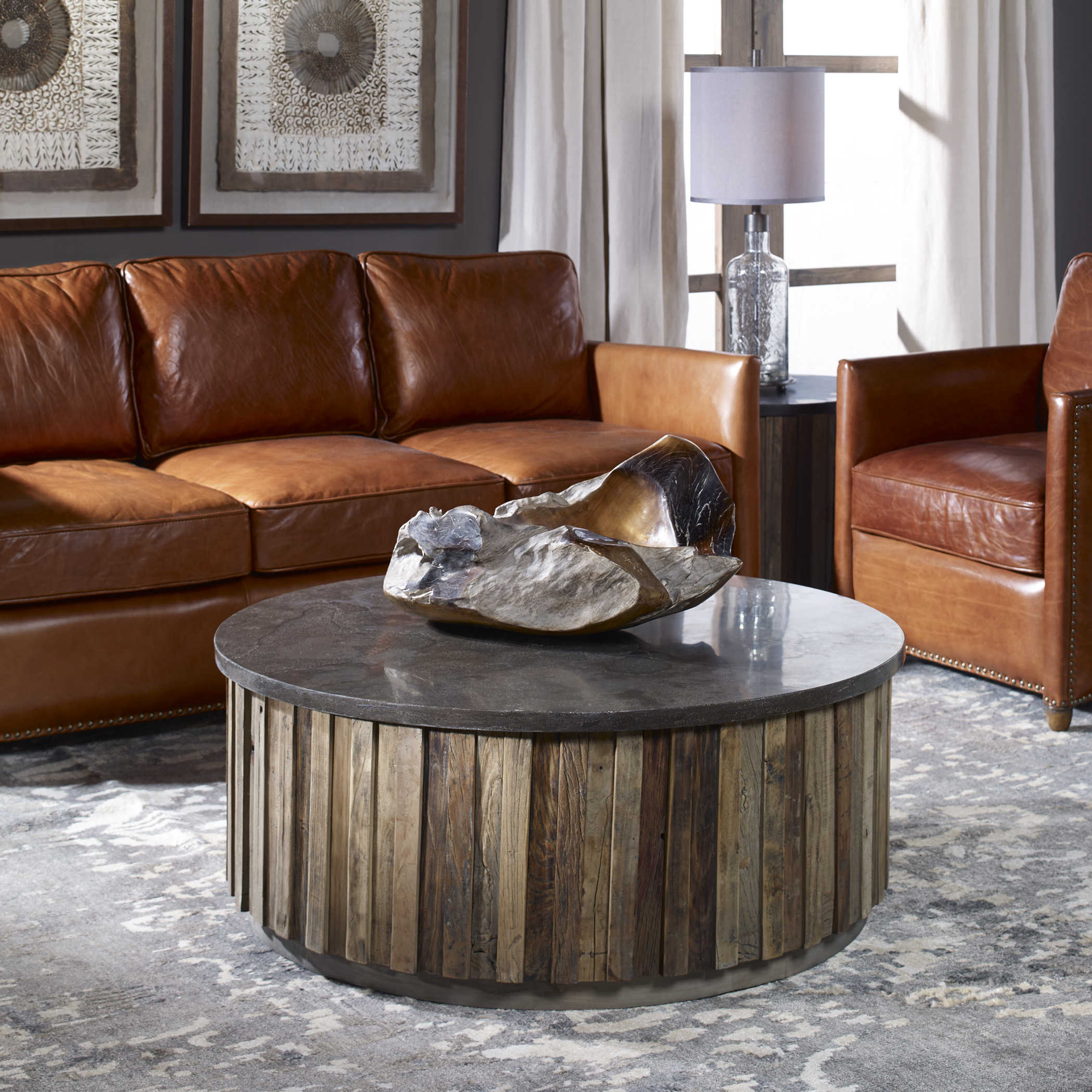 Giulio Teak Bowl by Uttermost