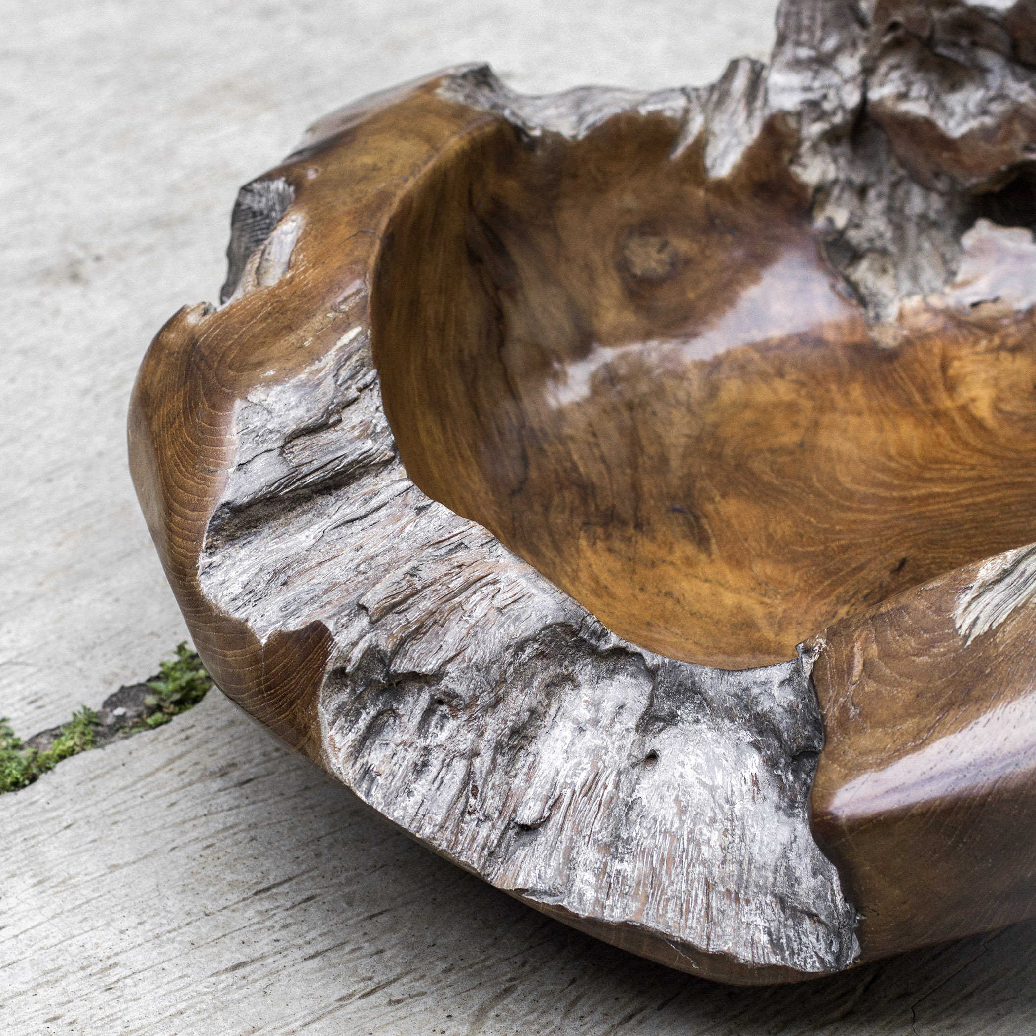 Giulio Teak Bowl by Uttermost