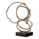 Talya Interlinking Sculpture in Brass by Uttermost
