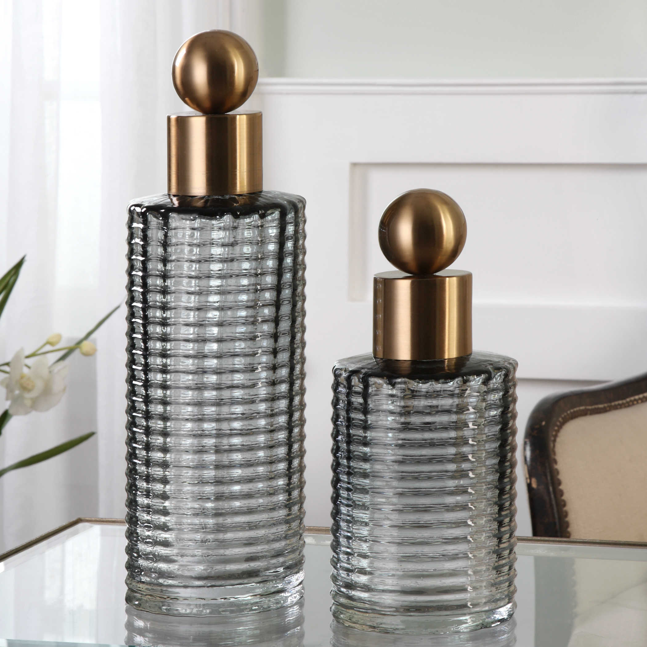 Renato Bottles - Set of 2 by Uttermost