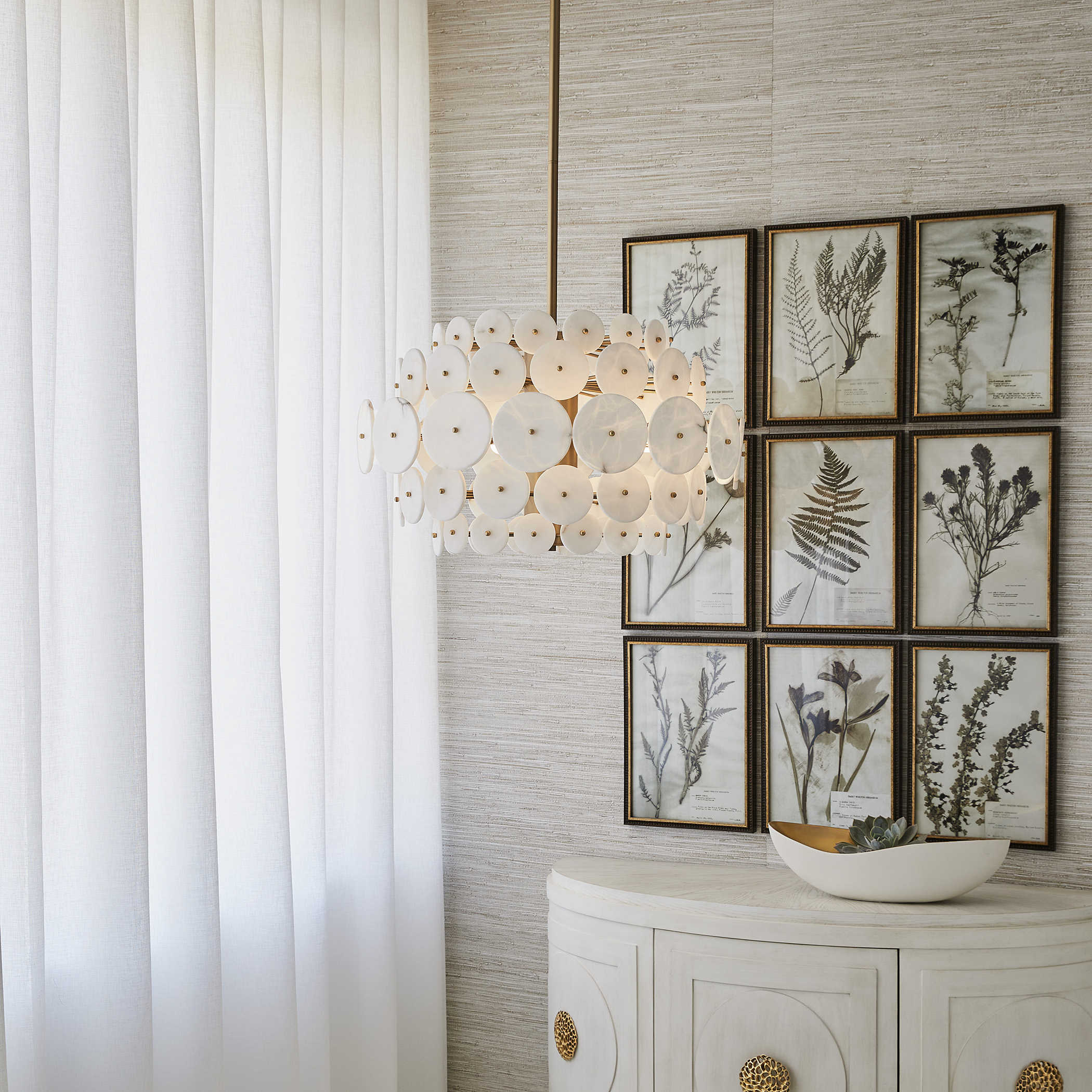 Alabaster Radiance 8 Light Pendant by Uttermost