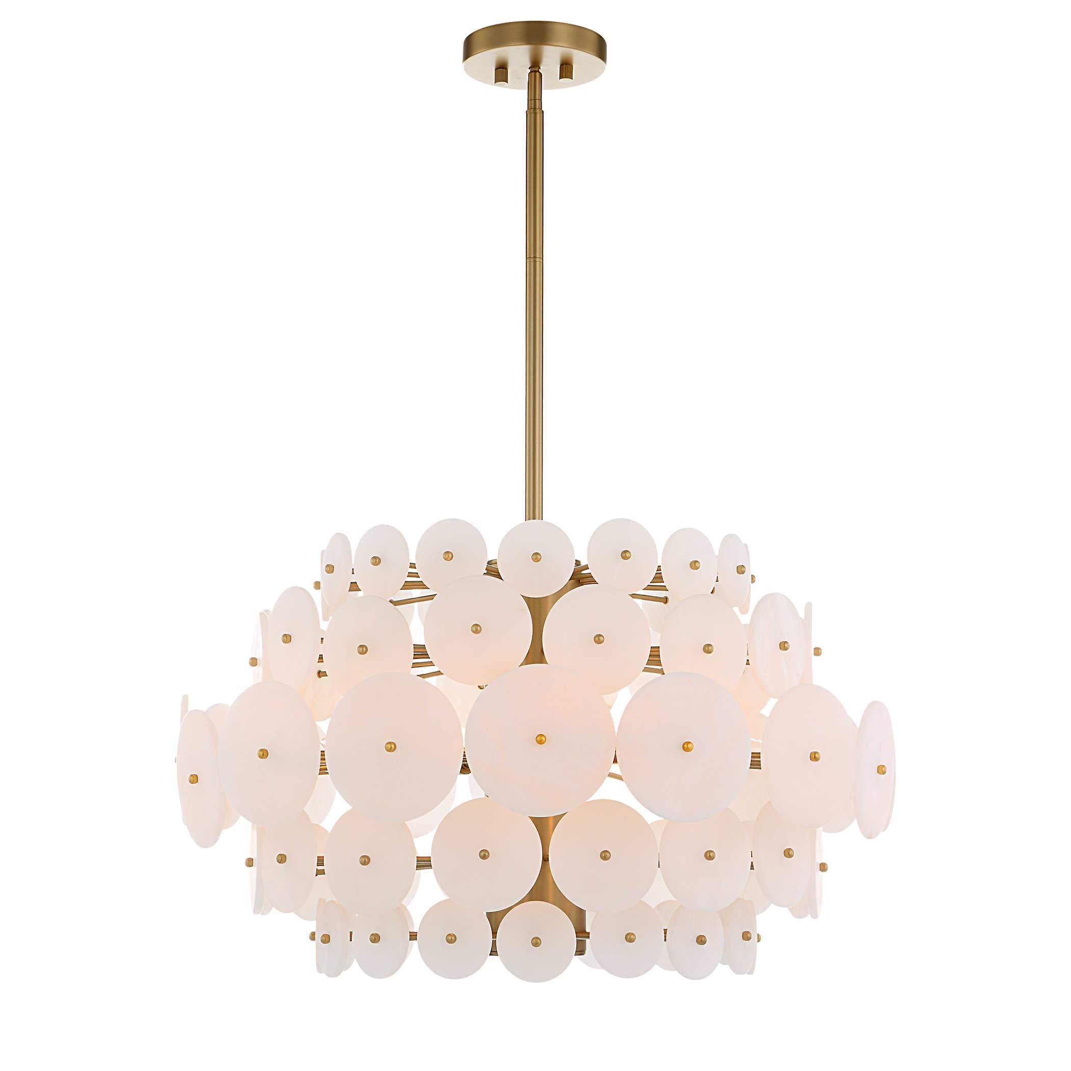 Alabaster Radiance 8 Light Pendant by Uttermost