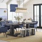 Highly Strung 5 Light Linear Pendant in White by Uttermost