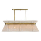 Highly Strung 5 Light Linear Pendant in White by Uttermost