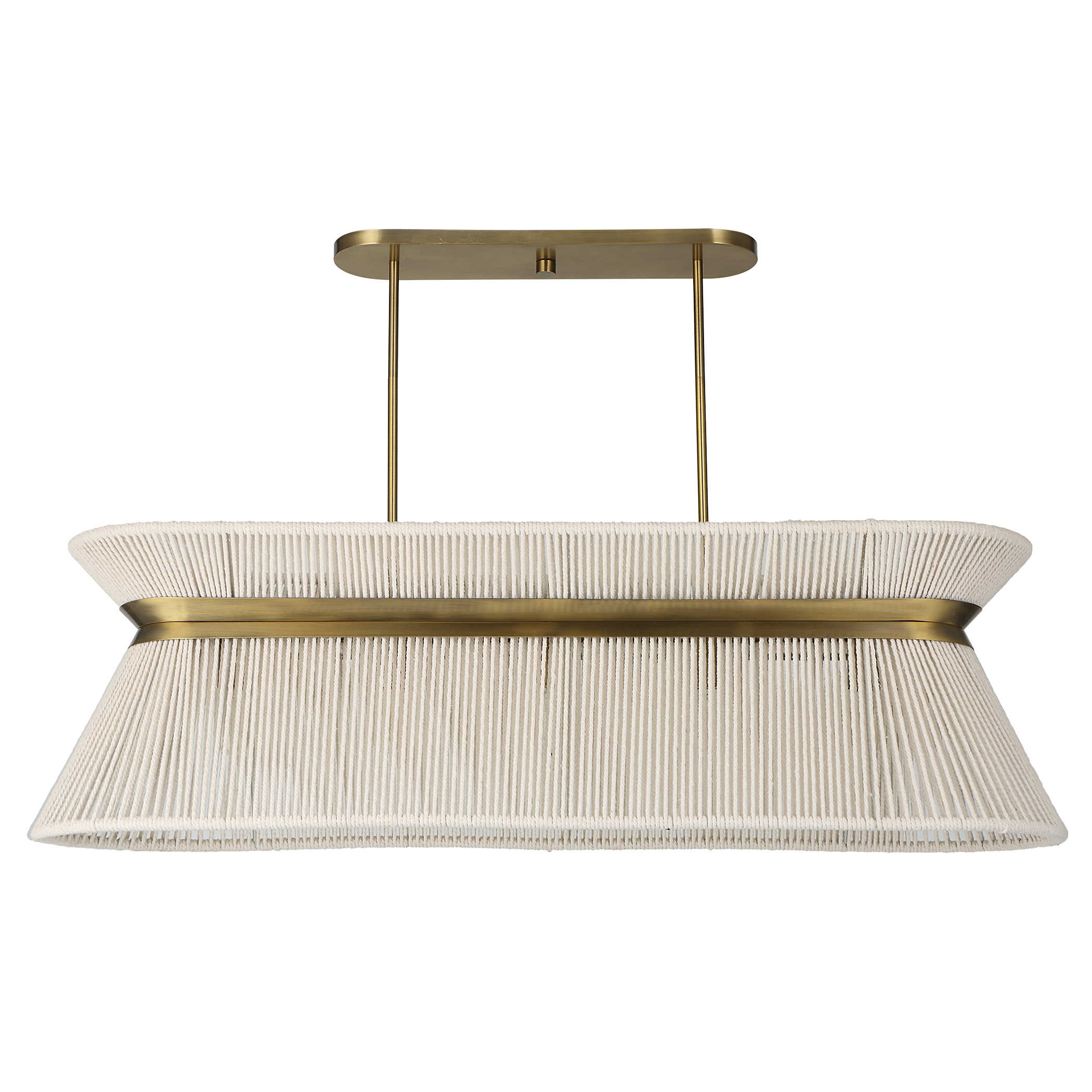 Highly Strung 5 Light Linear Pendant in White by Uttermost