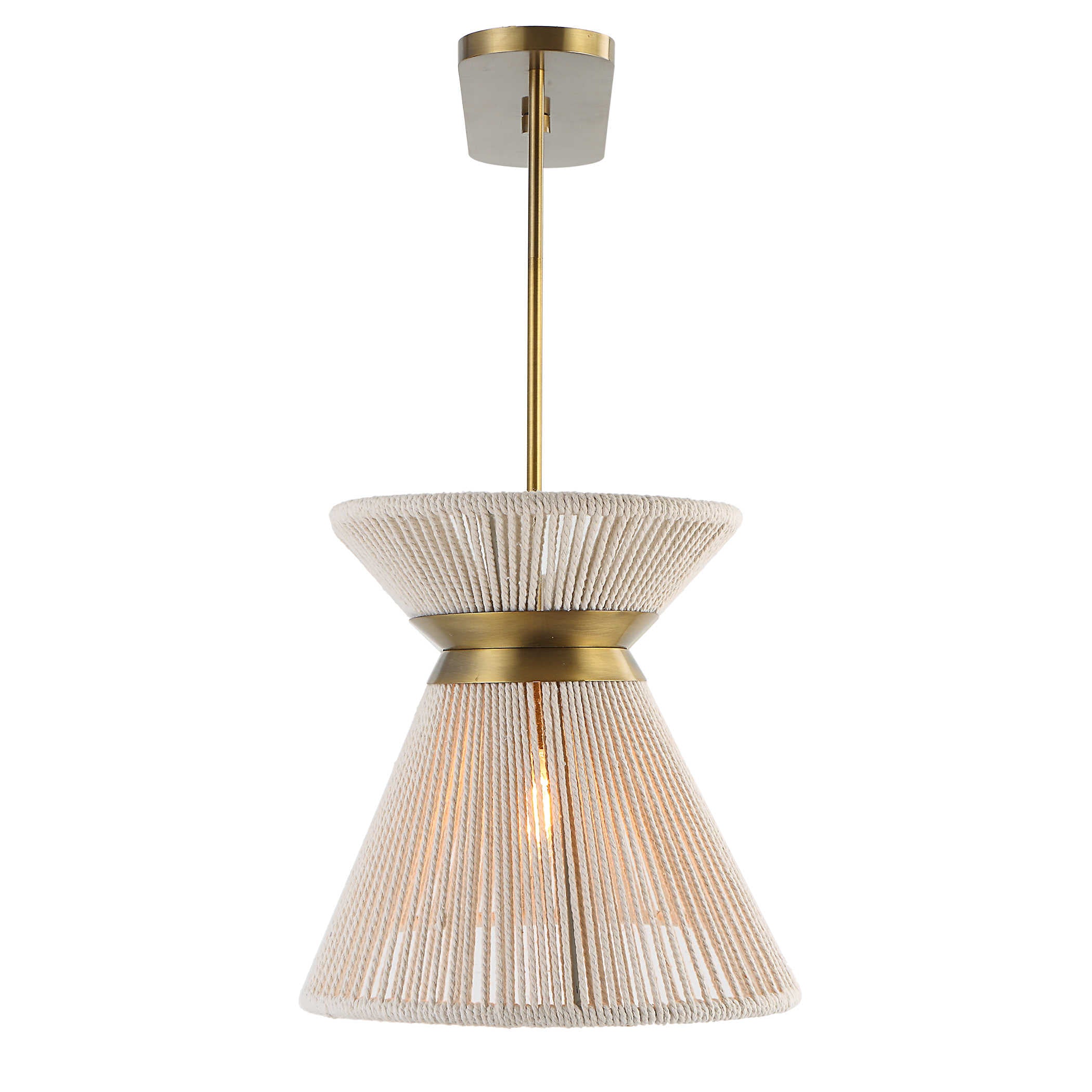 Highly Strung 5 Light Linear Pendant in White by Uttermost