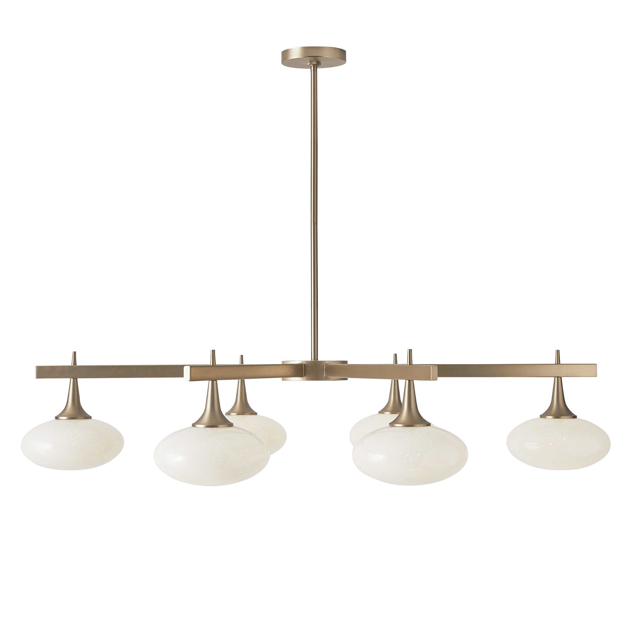 Suspension 6 Light Chandelier in Rich Brass by Uttermost