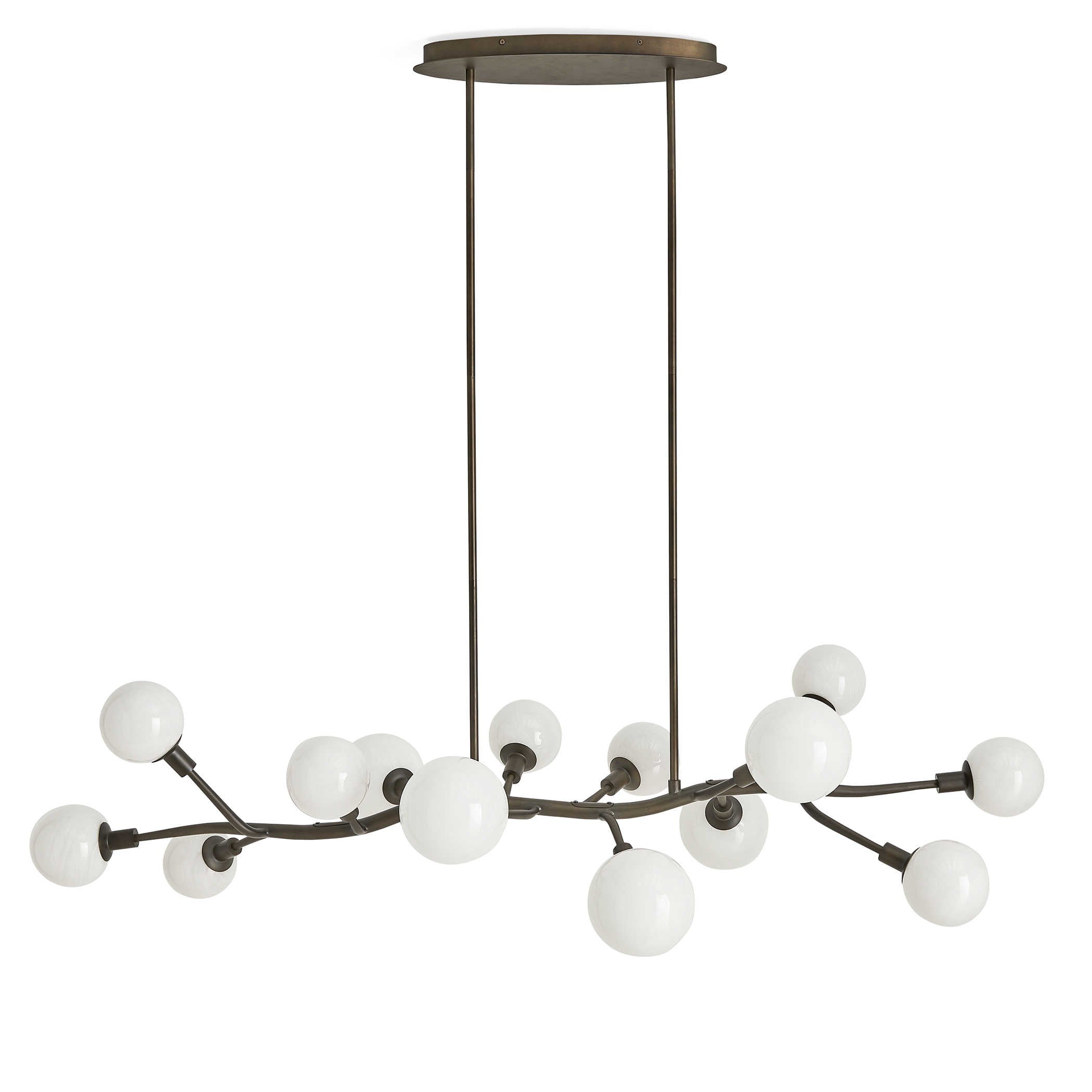 Meandering 14 Light Pendant in Bronze by Uttermost