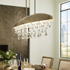 Downpour Brass & Glass Droplet Pendant by Uttermost