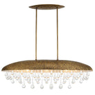 Downpour Brass & Glass Droplet Pendant by Uttermost