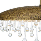 Downpour Brass & Glass Droplet Pendant by Uttermost