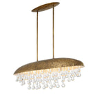Downpour Brass & Glass Droplet Pendant by Uttermost