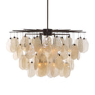 Seeded Shield 8 Light Chandelier in Champagne by Uttermost