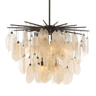 Seeded Shield 8 Light Chandelier in Champagne by Uttermost