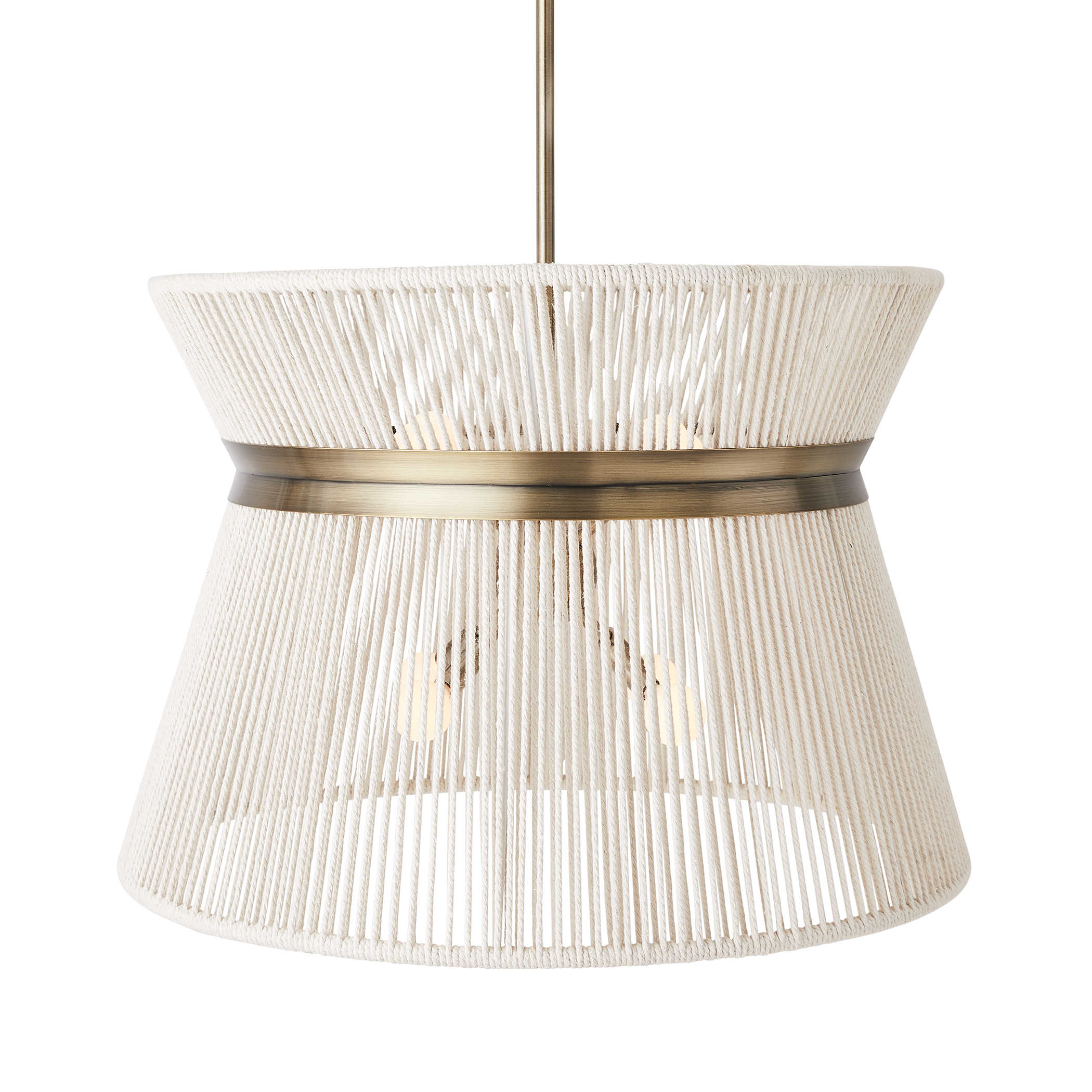 Highly Strung 8 Light Pendant in White by Uttermost