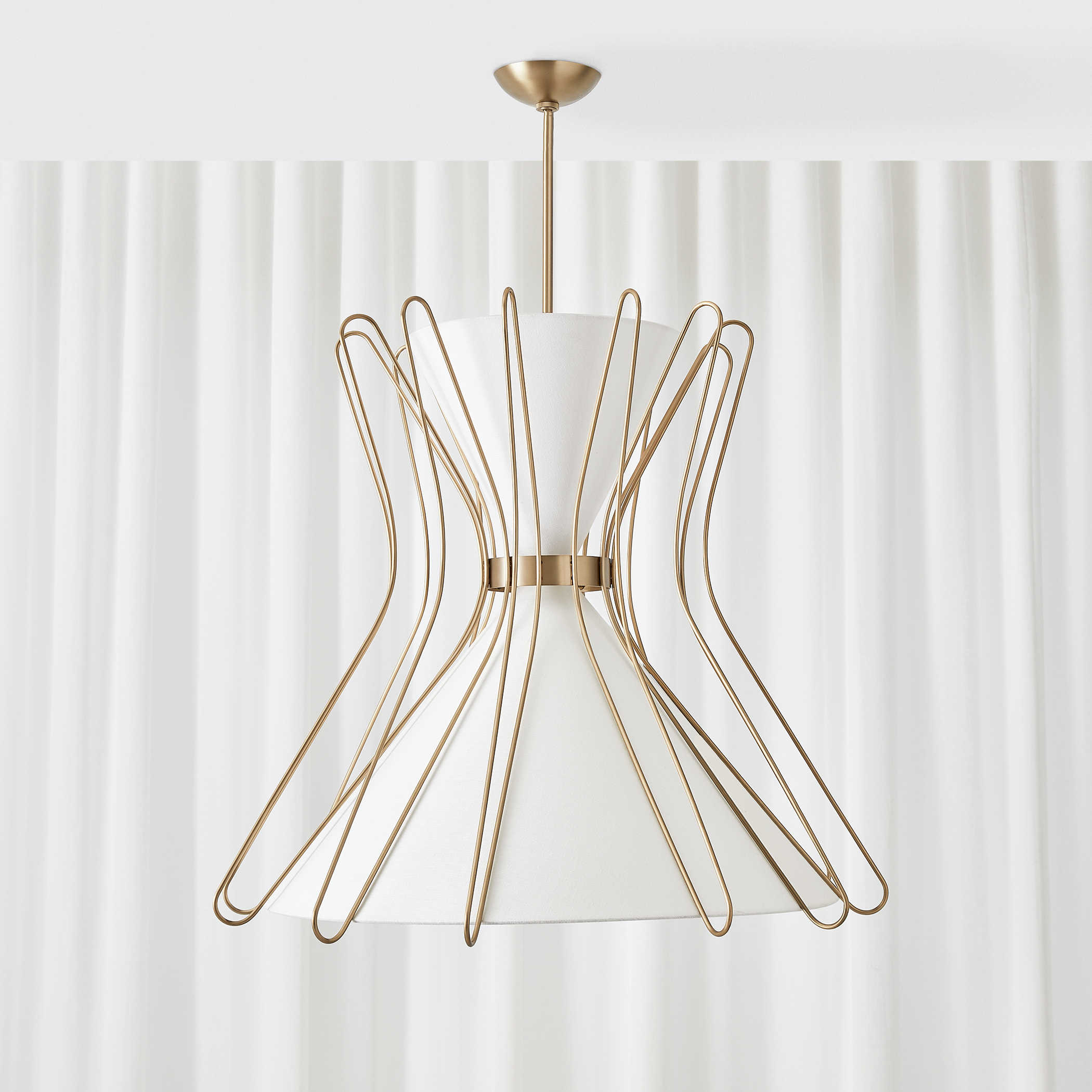 Boomerang Pendant in Brass - Large by Uttermost
