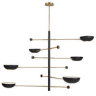 Swinger 6 Light Pendant in Black by Uttermost