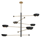 Swinger 6 Light Pendant in Black by Uttermost