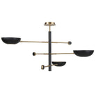Swinger 3 Light Pendant in Black by Uttermost