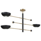 Swinger 3 Light Pendant in Black by Uttermost