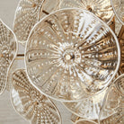 Champagne Lily Pads 9 Light Pendant Uttermost