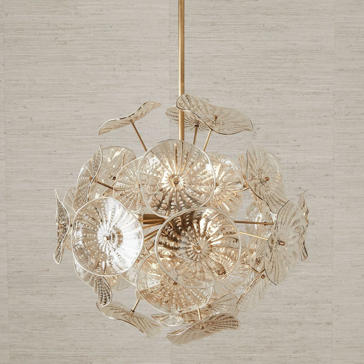Champagne Lily Pads 9 Light Pendant by Uttermost