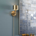 Knurl Wall Light - Brass by Uttermost