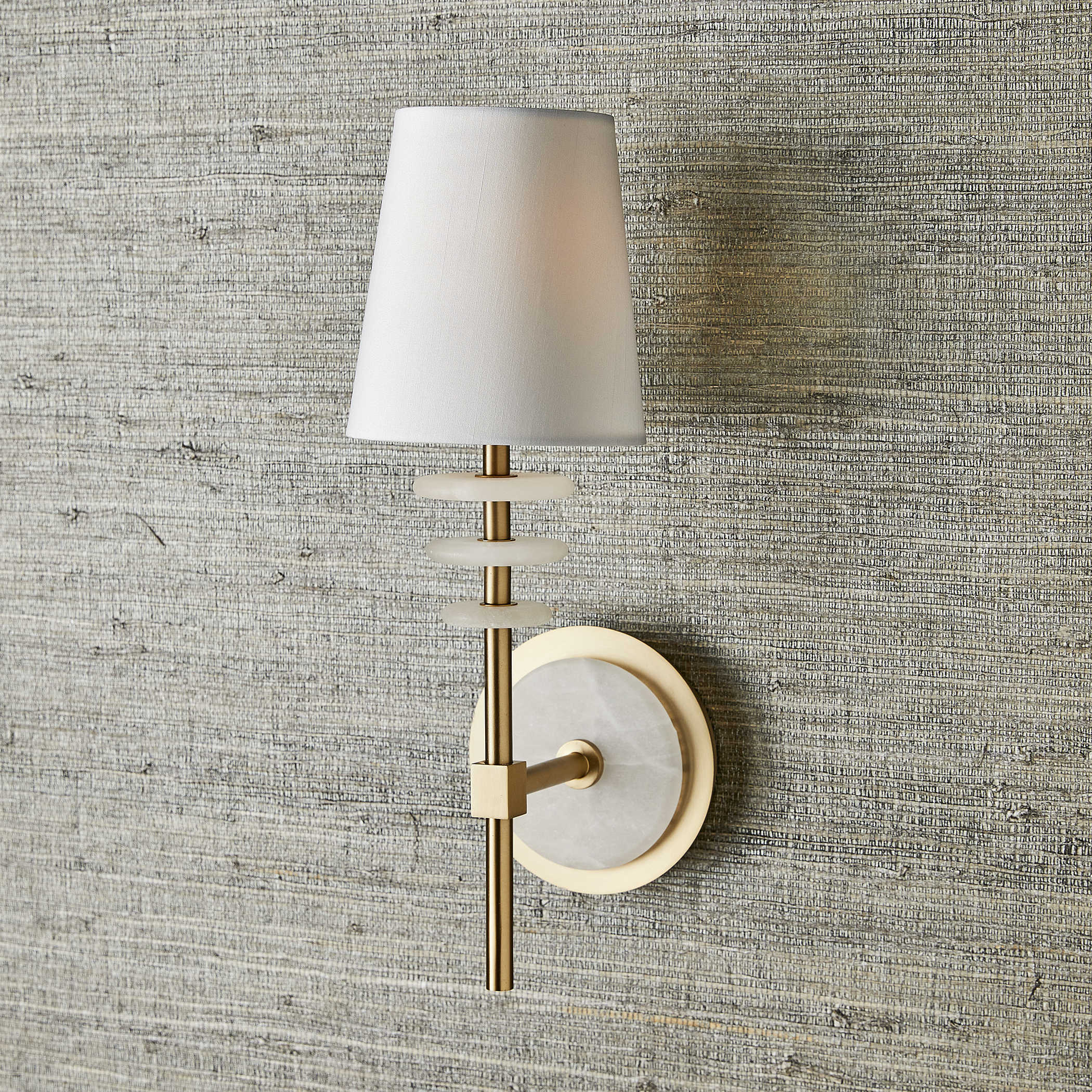 Alabaster Torch Wall Light by Uttermost