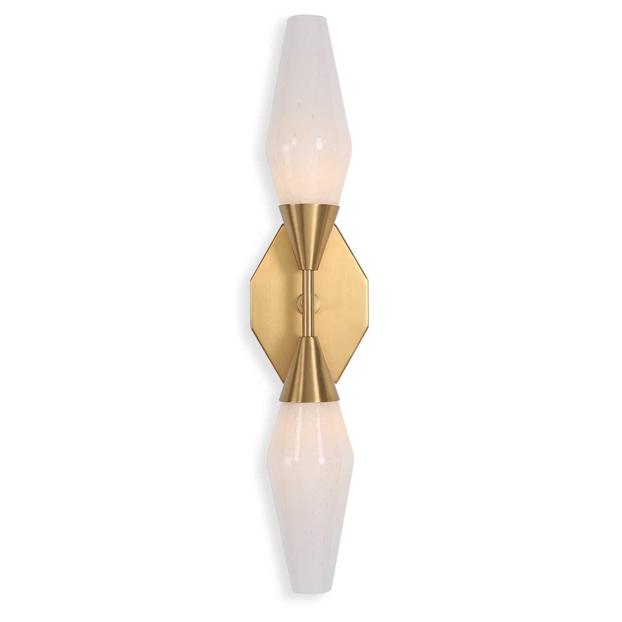 Agapanthus Wall Light Brass by Uttermost
