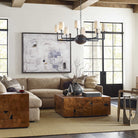 Teak Tac Toe Coffee Table - Carmel by Uttermost