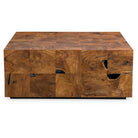 Teak Tac Toe Coffee Table - Carmel by Uttermost