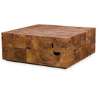 Teak Tac Toe Coffee Table - Carmel by Uttermost