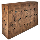 Teak Tac Toe Console Table - Caramel by Uttermost