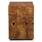 Teak Tac Toe End Table - Caramel by Uttermost