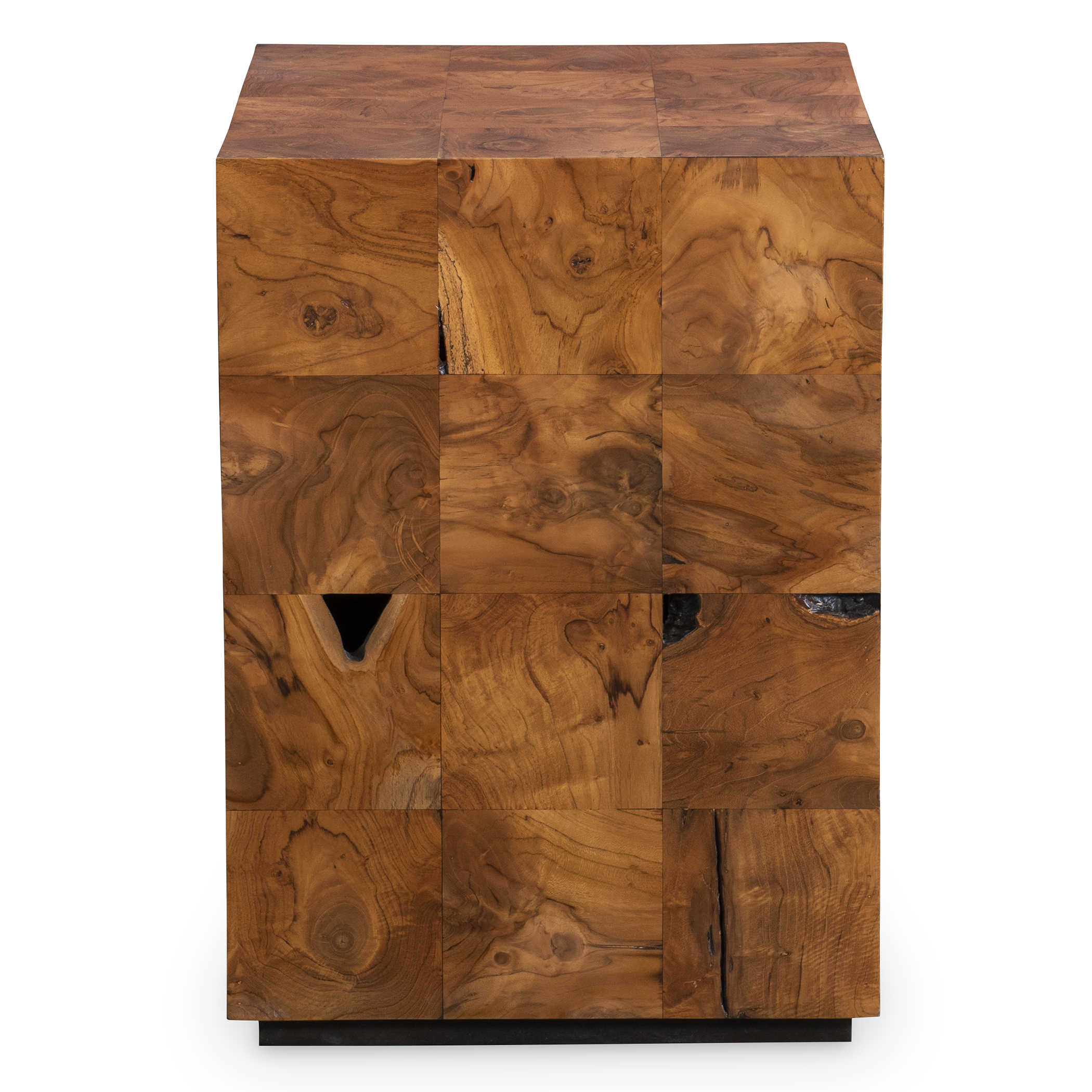 Teak Tac Toe End Table - Caramel by Uttermost