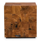 Teak Tac Toe End Table - Caramel by Uttermost