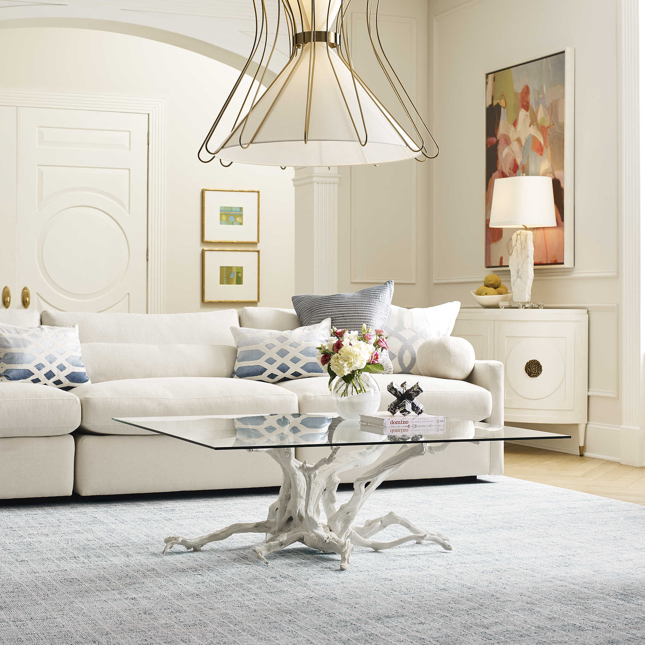 Big Sur Coffee Table - White by Uttermost